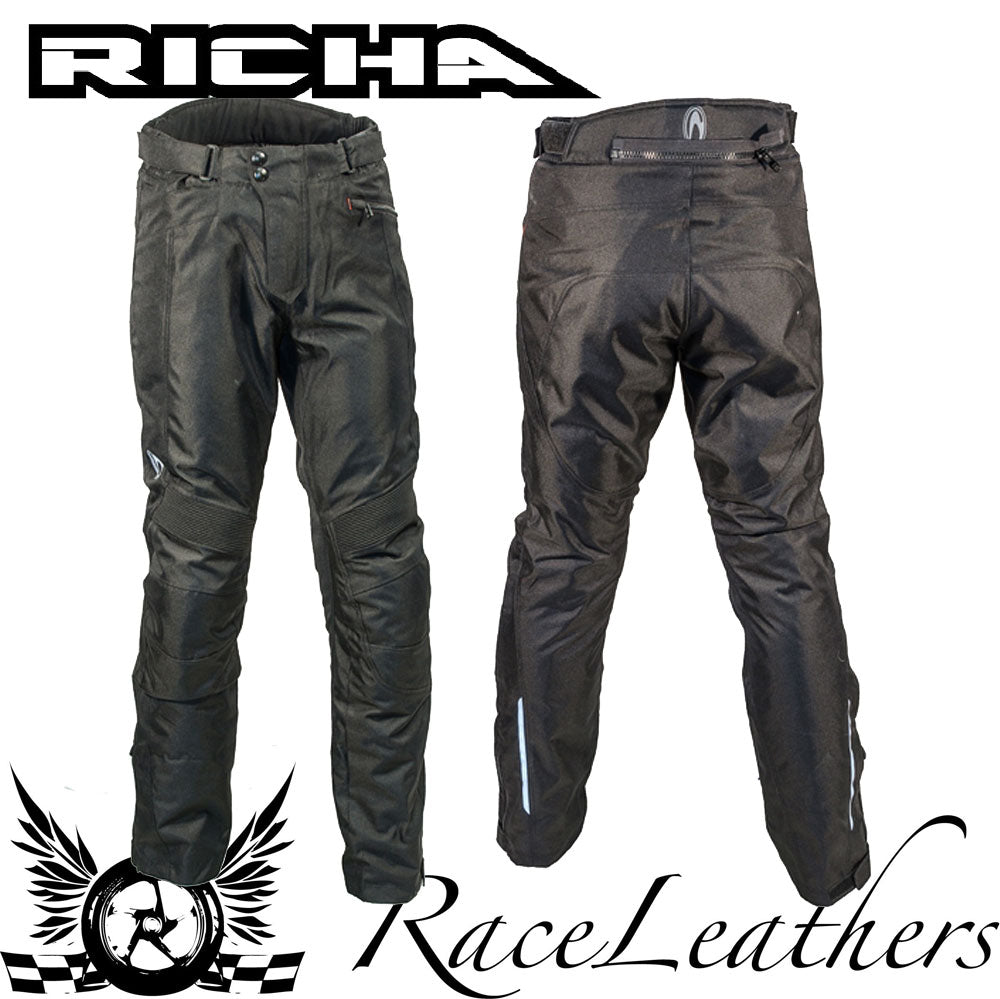 Richa Denver Black Trousers Regular Leg