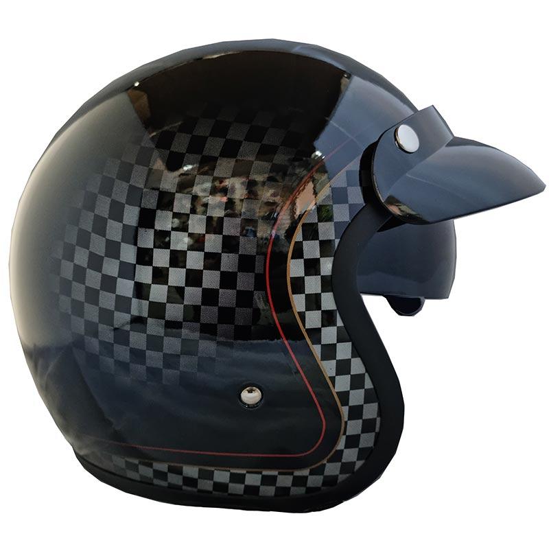 Viper Chequer Evo Gloss 500 Open Face Helmet