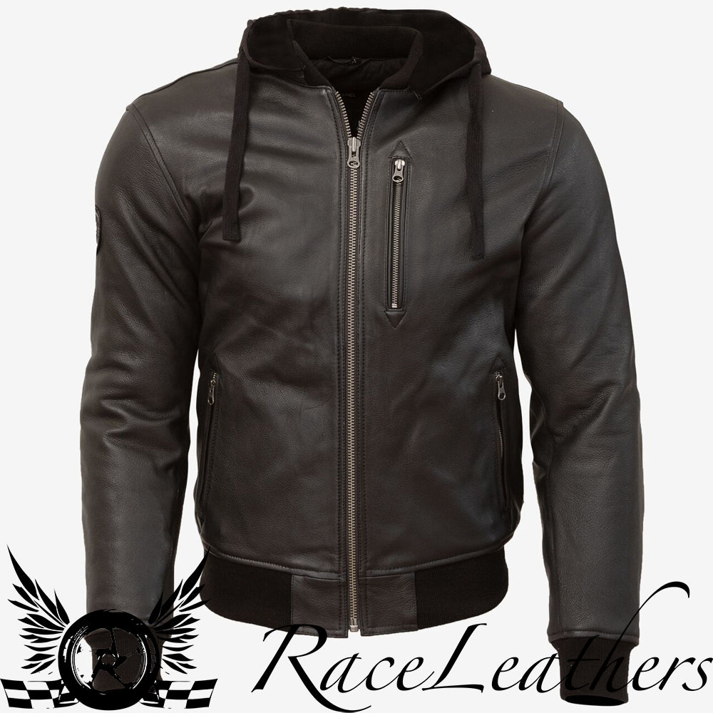 Merlin Trance Leather Black Jacket