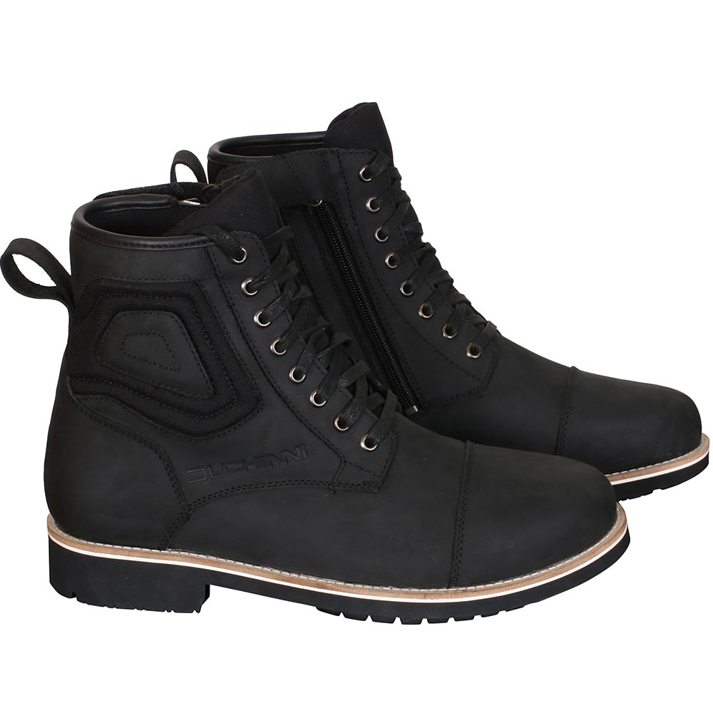Duchinni Canyon Black Waterproof Motorcycle Boots