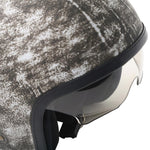 Duchinni D388 Vintage Iron Motorcycle Open Face Helmet