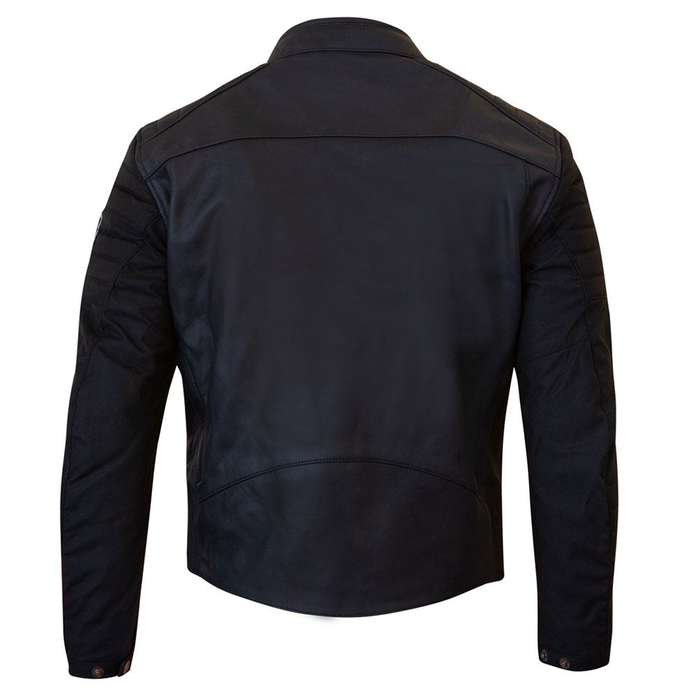Merlin Ridge Cotec Leather Black Jacket