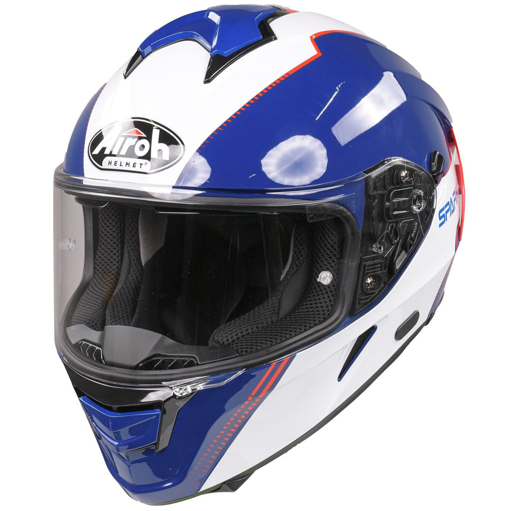 Airoh Spark Flow Gloss Blue Red Helmet