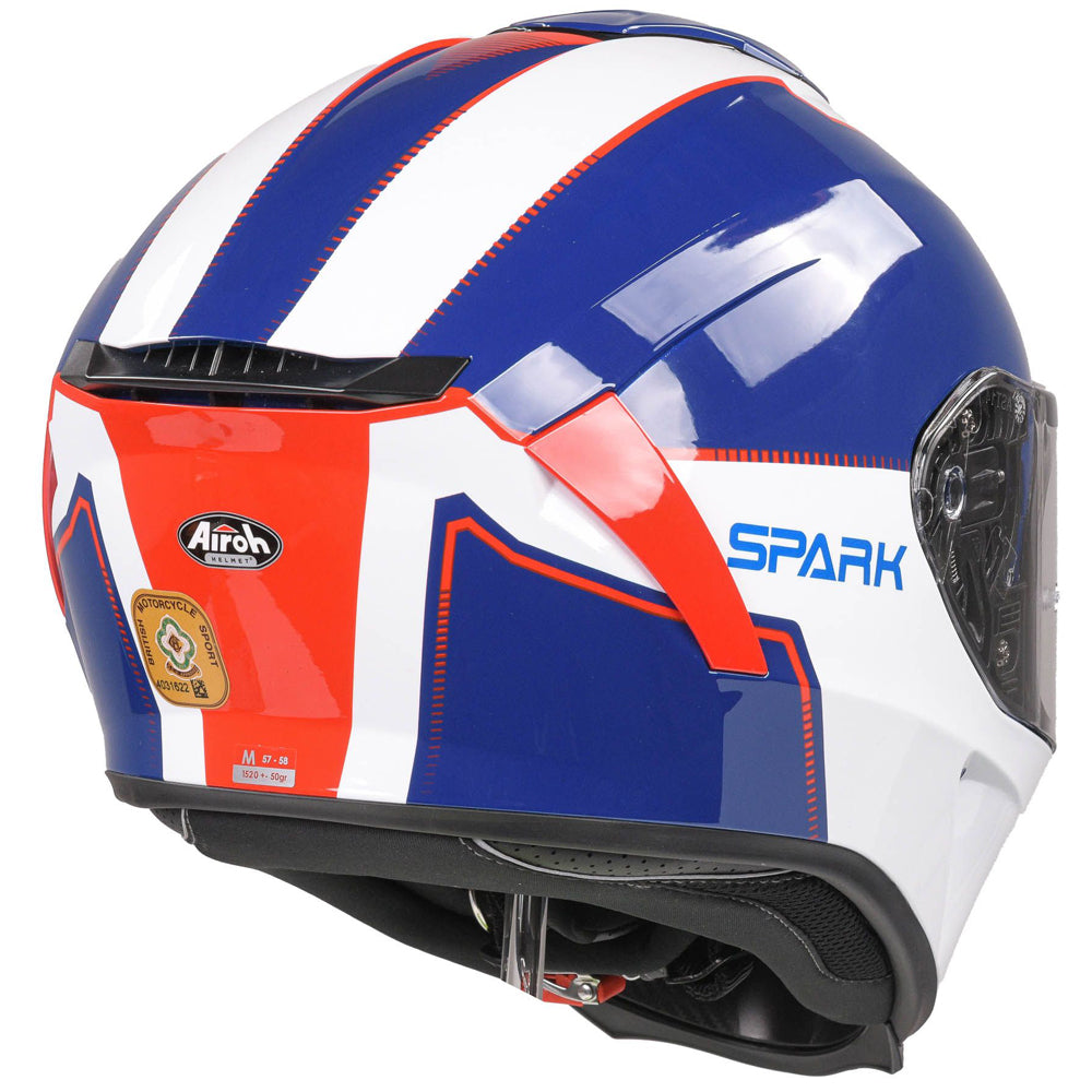 Airoh Spark Flow Gloss Blue Red Helmet