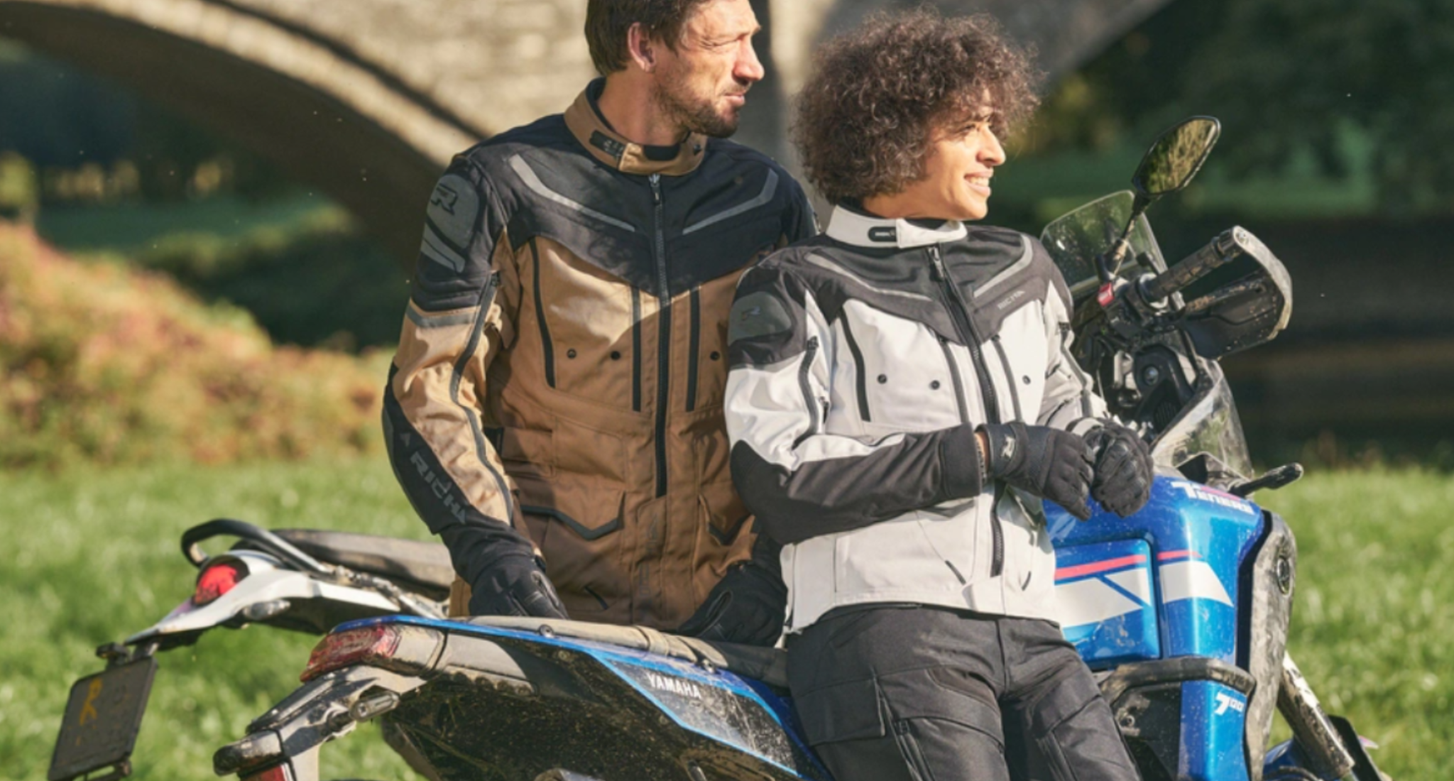 Richa motorcycle clothing banner.