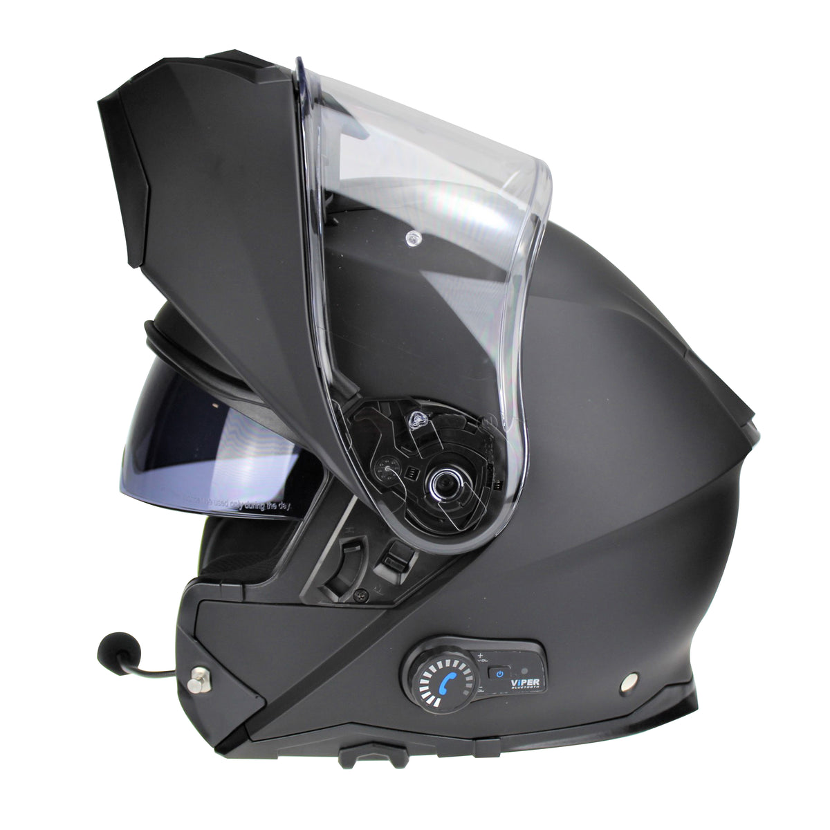 Viper RSV191 Bluetooth Flip-Front Helmet - Matt Black