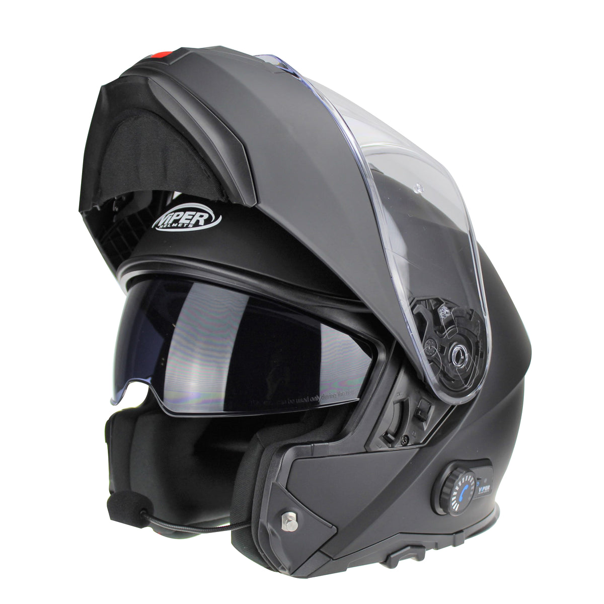 Viper RSV191 Bluetooth Flip-Front Helmet - Matt Black