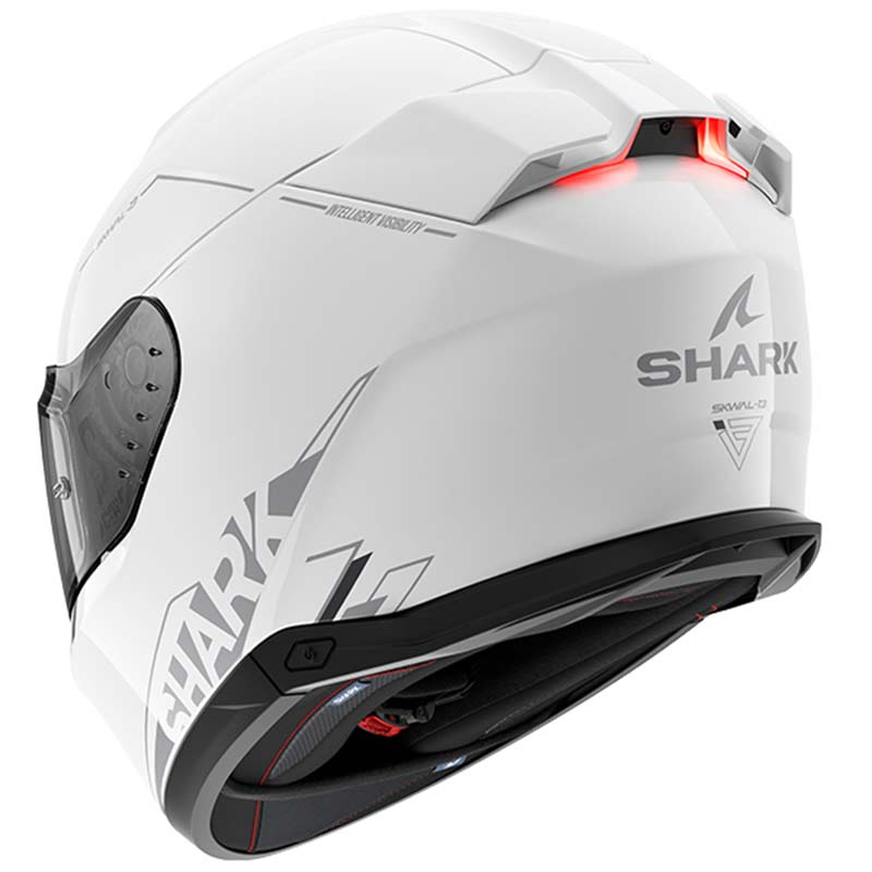 Shark Skwal i3 Blank SP Gloss White Silver