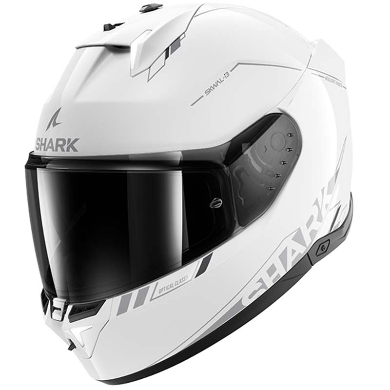 Shark Skwal i3 Blank SP Gloss White Silver