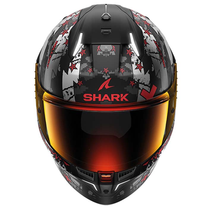 Shark Skwal I3 Hellcat Matt Black Red + Free Iridium Red Visor