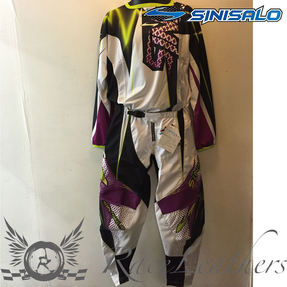 Sinisalo Black Purple MX Trouser Jersey Set Clearance