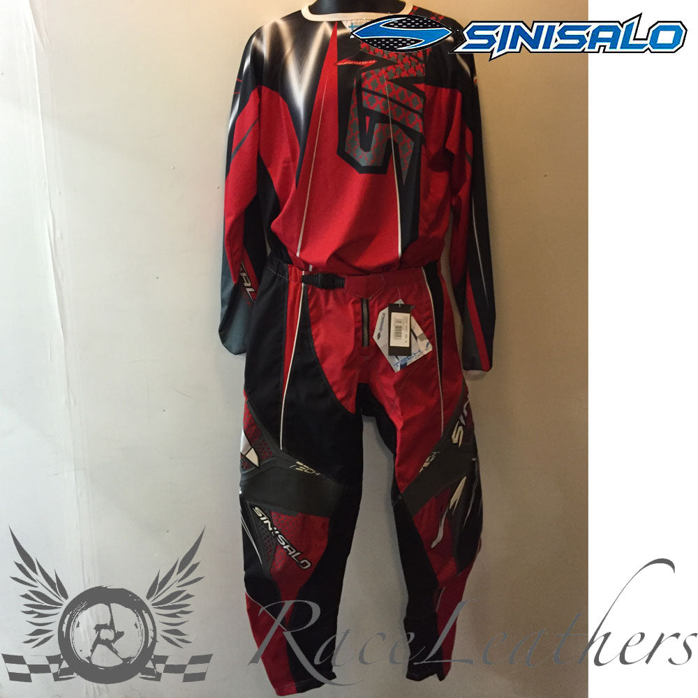 Sinisalo Red MX Trouser Jersey Set