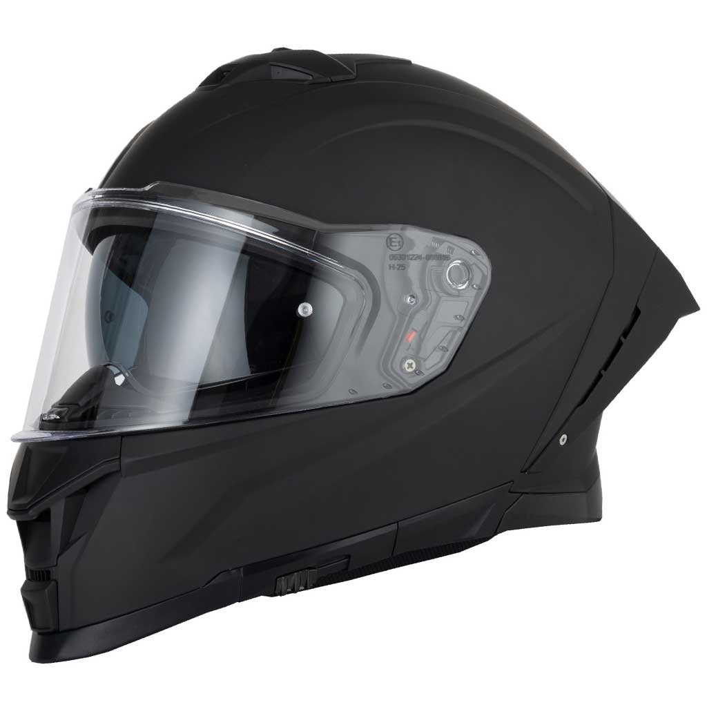 Vcan H162 Matt Black Full Face Motorcycle Helmet