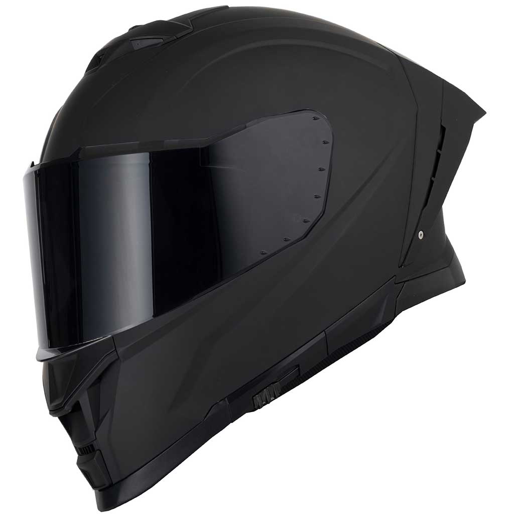 Vcan H162 Matt Black Full Face Motorcycle Helmet