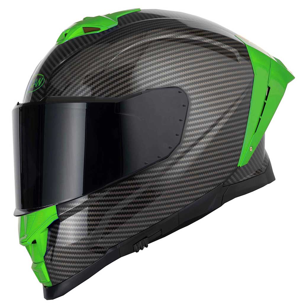 Vcan H162 X-Zero Green Full Face Motorcycle Helmet