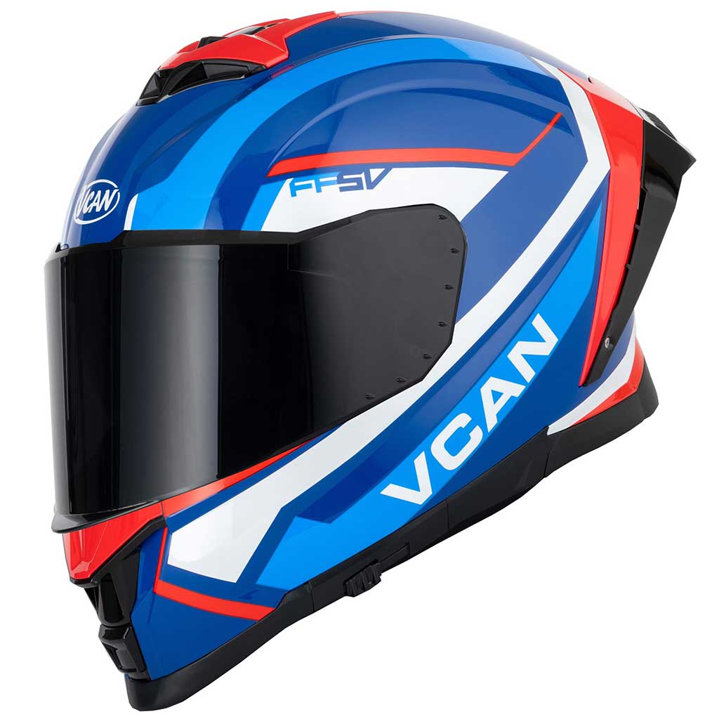 Vcan H162 Z-Force Blue Red White Full Face Motorcycle Helmet
