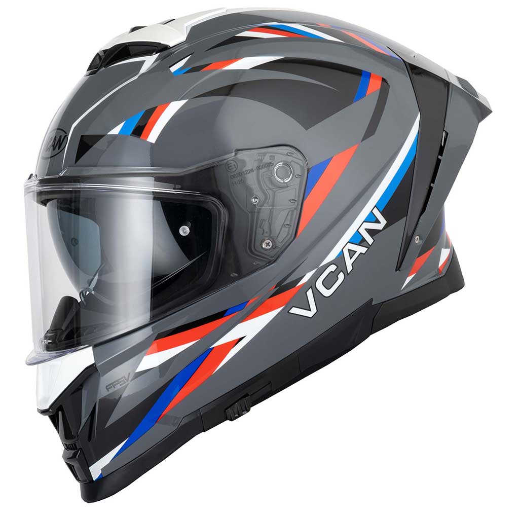 Vcan H162 Lifeforce Grey Full Face Motorcycle Helmet