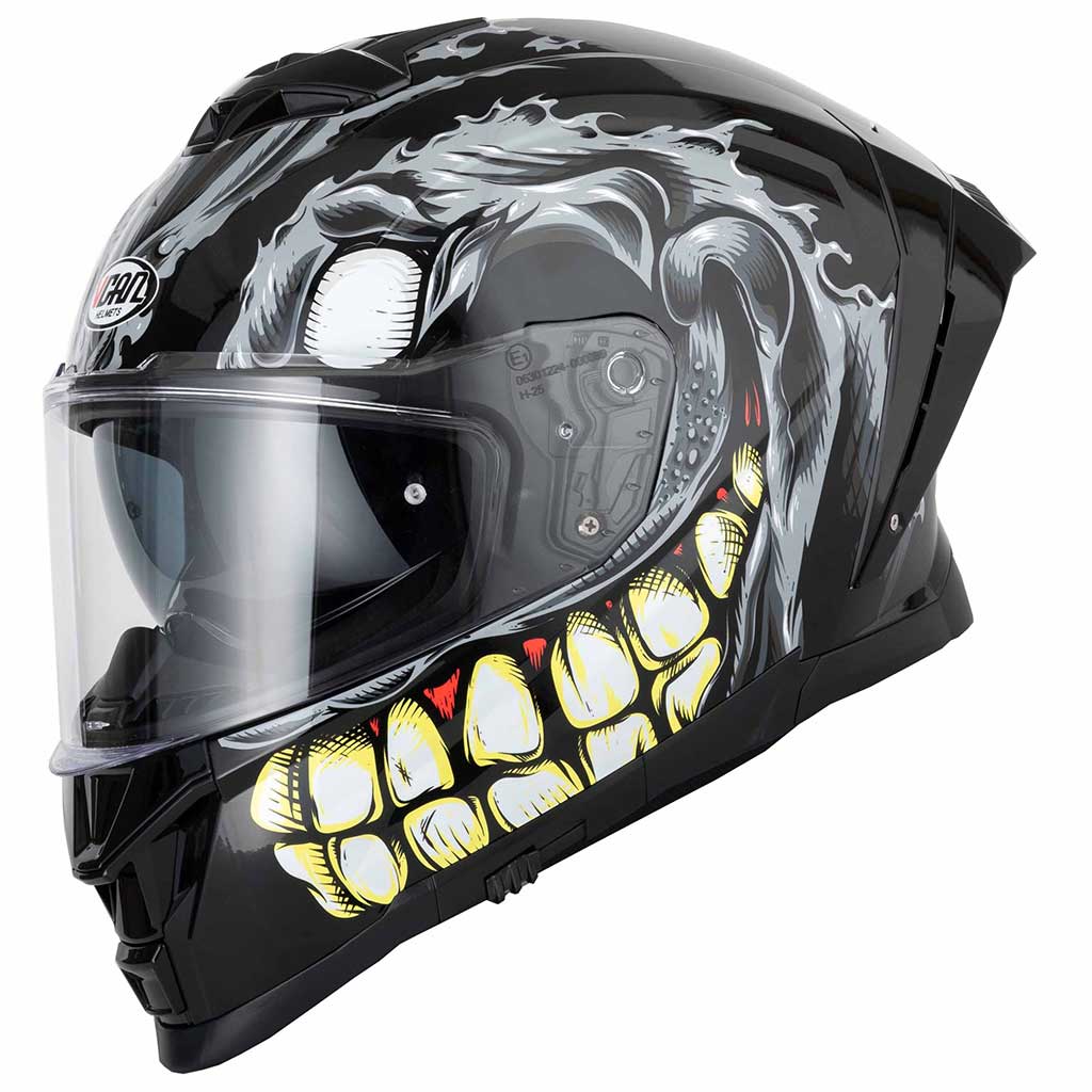 Vcan H162 Facestroke Grey Full Face Motorcycle Helmet