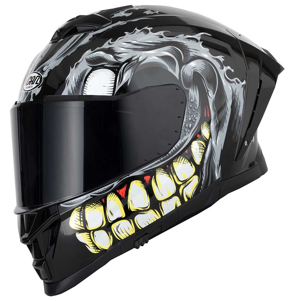 Vcan H162 Facestroke Grey Full Face Motorcycle Helmet