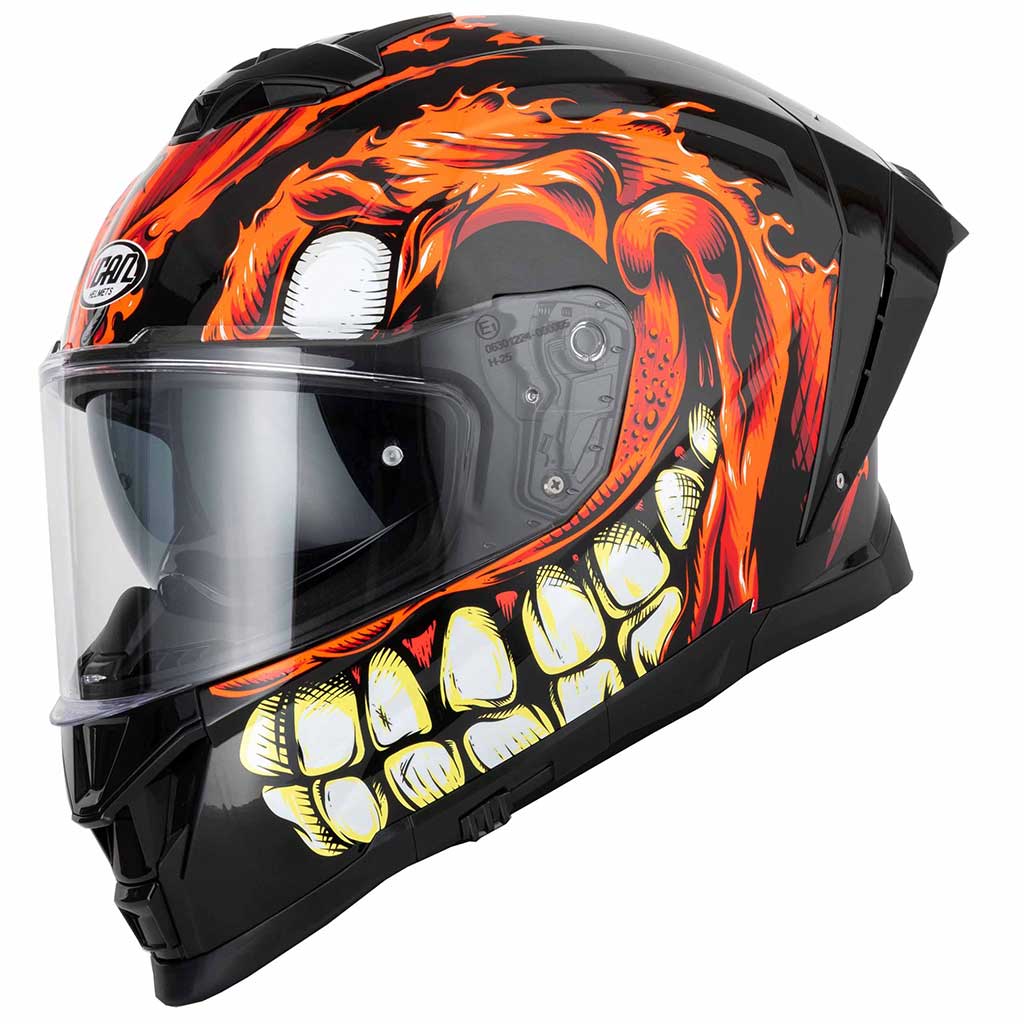 Vcan H162 Facestroke Red Full Face Motorcycle Helmet