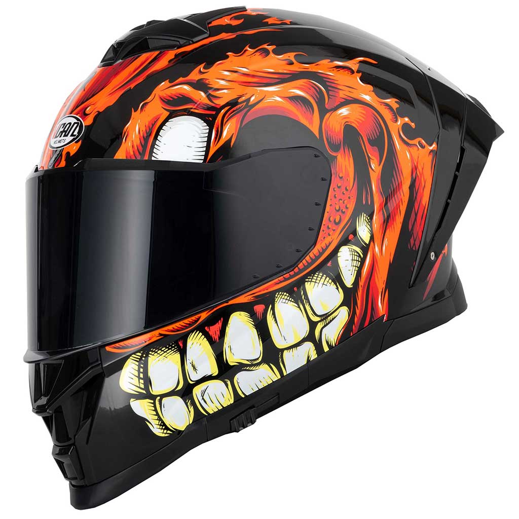 Vcan H162 Facestroke Red Full Face Motorcycle Helmet