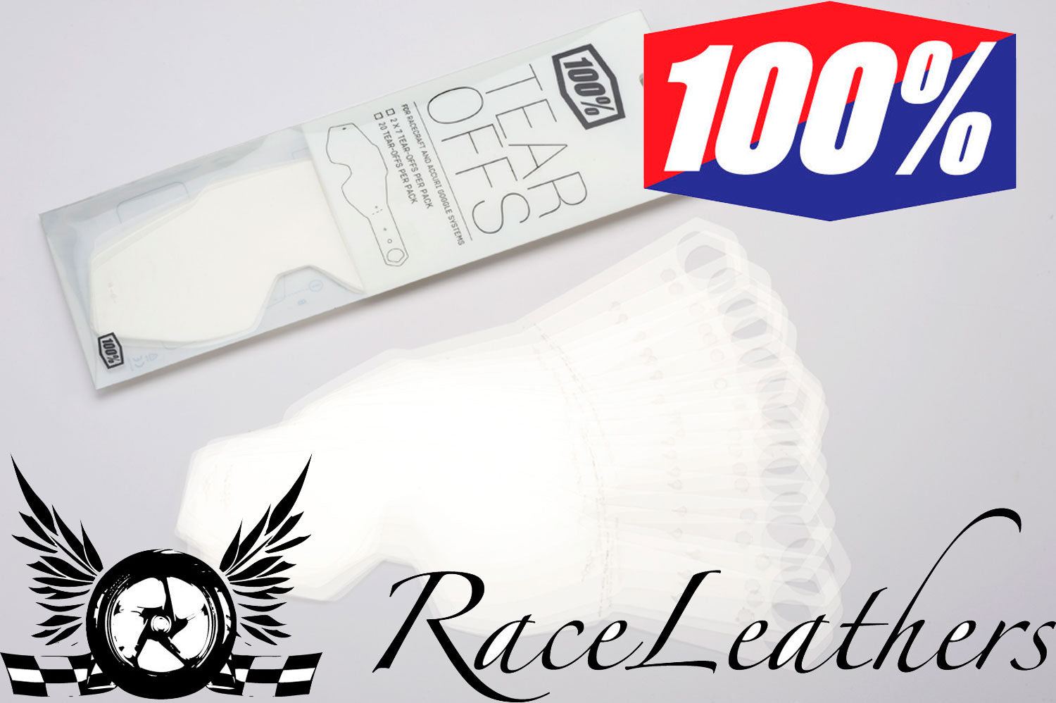 100% Laminated Tear Offs 2x Pack of 7