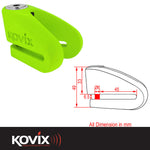 Kovix 6mm KV Disc Lock - Fluo Green
