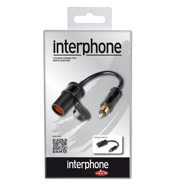 Interphone 12V Mini Connector Cigarette Lighter Socket Motorcycle