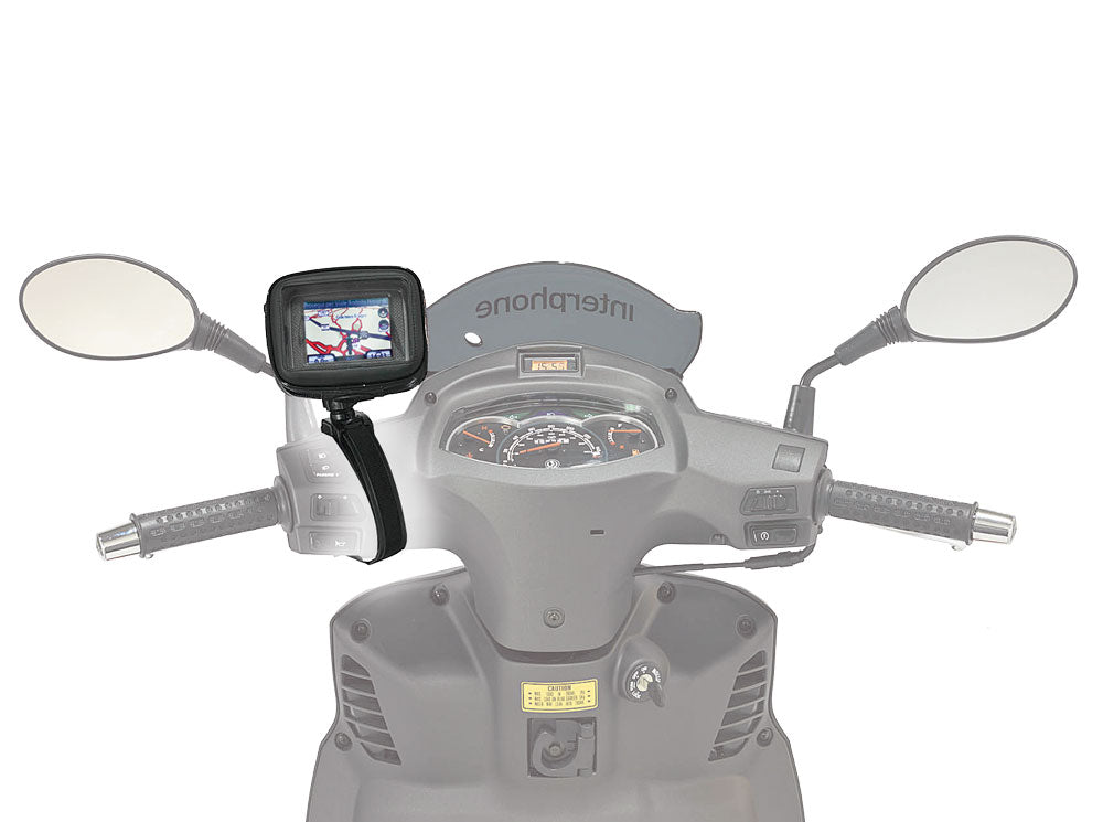 Interphone GPS 3.5Inch Motorcycle Non Tubular Handlebar Mount Holder