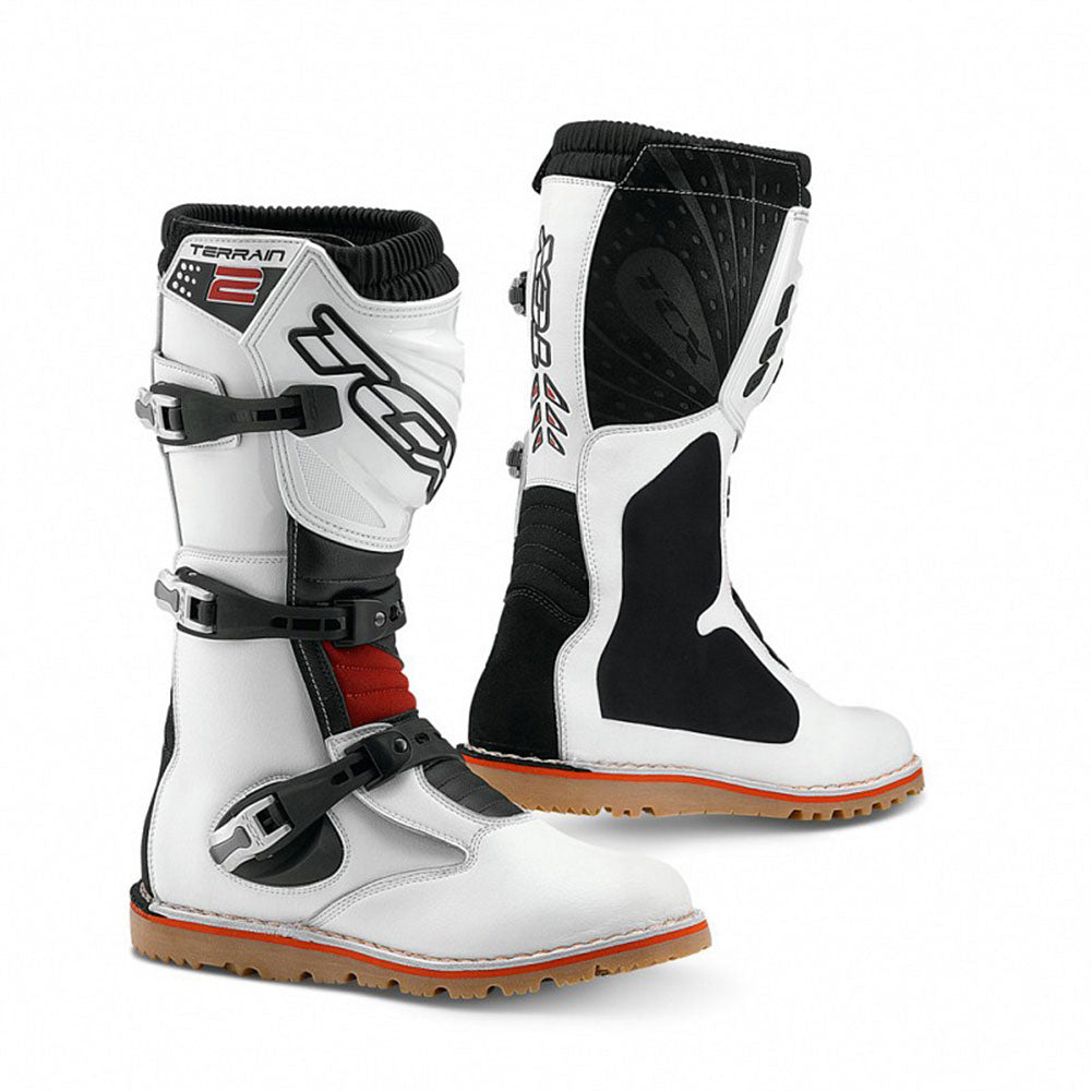 TCX Terrain 2 Off Road Motorcycle Trials Boots White