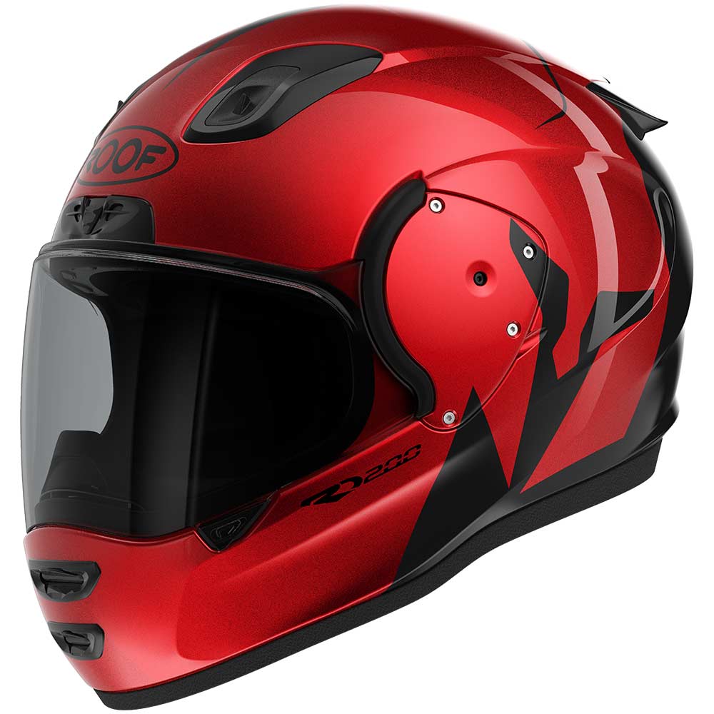 Roof RO200 Troyan Black Red Helmet