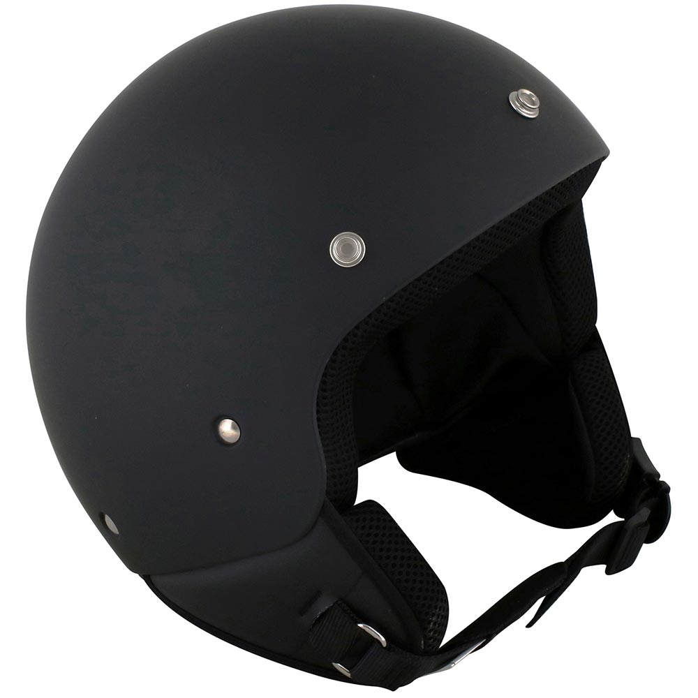 Duchinni D222 Matt Black Motorcycle Open Face Helmet