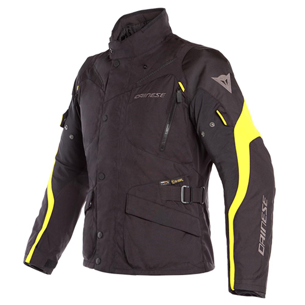 Dainese Tempest 2 D-Dry Jacket N49 Black Yellow Fluo