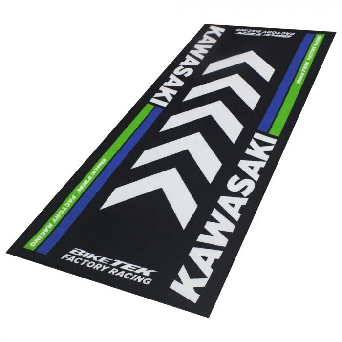 Biketek Garage Mat Series 4 Kawasaki 190X80Cm