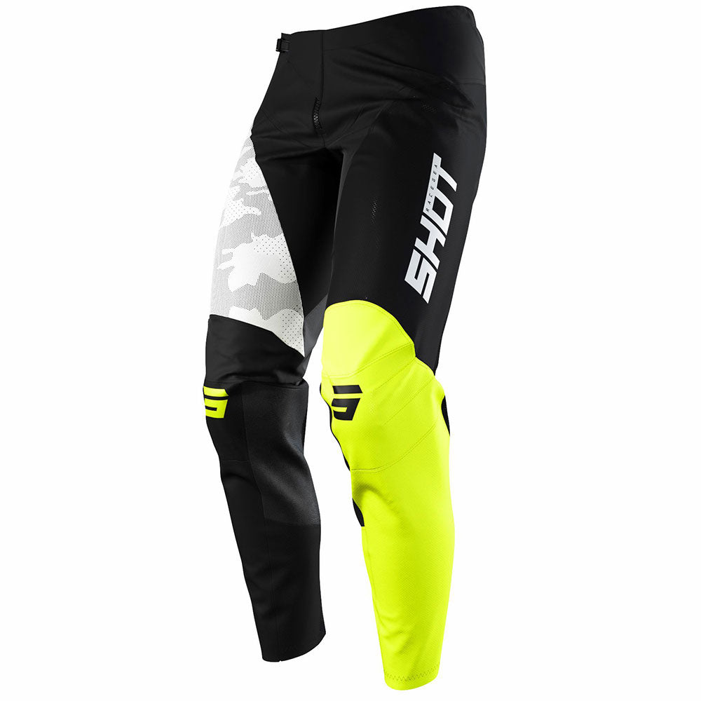 Shot 2022 Contact Pants Camo Neon Yellow