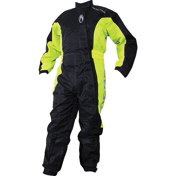 Richa Typhoon Rain Waterproof Motorcycle Overall One Piece Suit Black Fl Yel