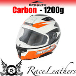 Stealth Helmet HD117 Full Face Carbon Stealth GP Replica Orange