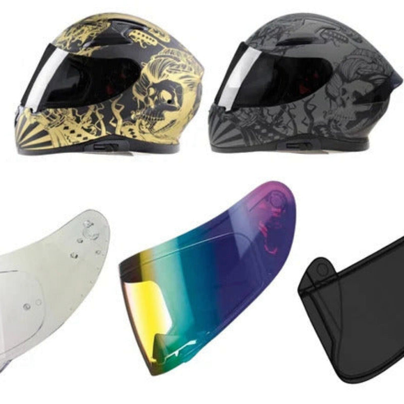Viper V95 Replacement Visor - Iridium Multi Colour