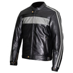 Weise Cabot Leather Jacket Black/Grey