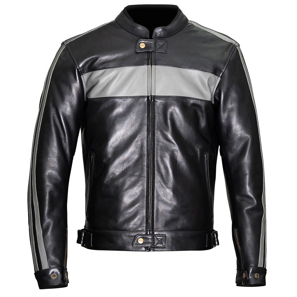 Weise Cabot Leather Jacket Black/Grey
