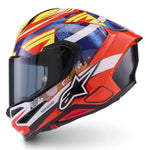 Alpinestars Supertech S-R7 Taiyo Furusato Helmet Red White Blue Yellow Fluo Glossy 4