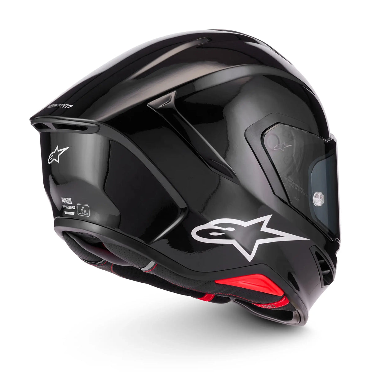Alpinestars Supertech S-R7 Solid Helmet Black Glossy 2