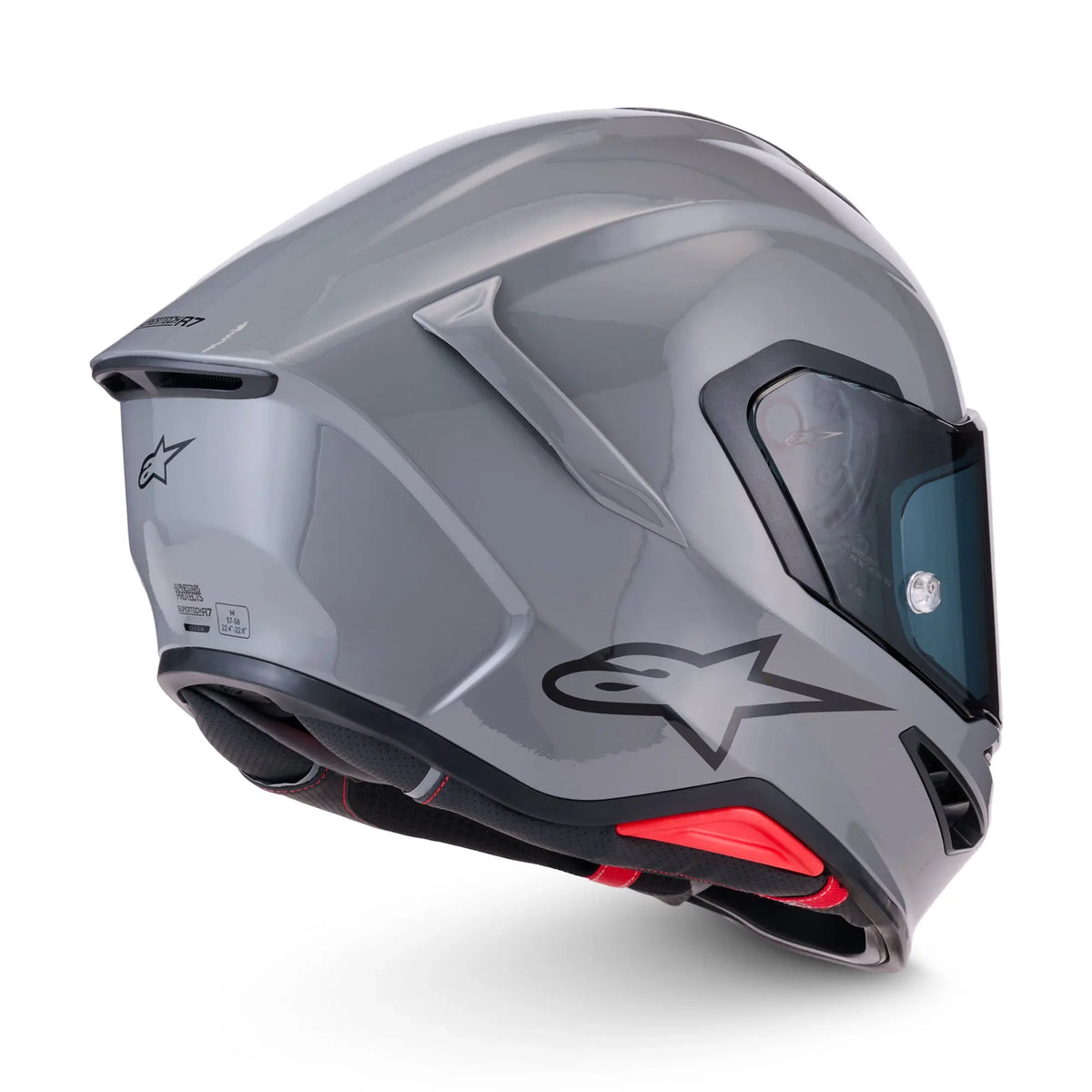 Alpinestars Supertech S-R7 Solid Helmet Grey Glossy 2