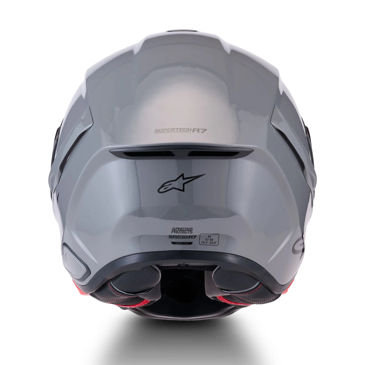 Alpinestars Supertech S-R7 Solid Helmet Grey Glossy 6