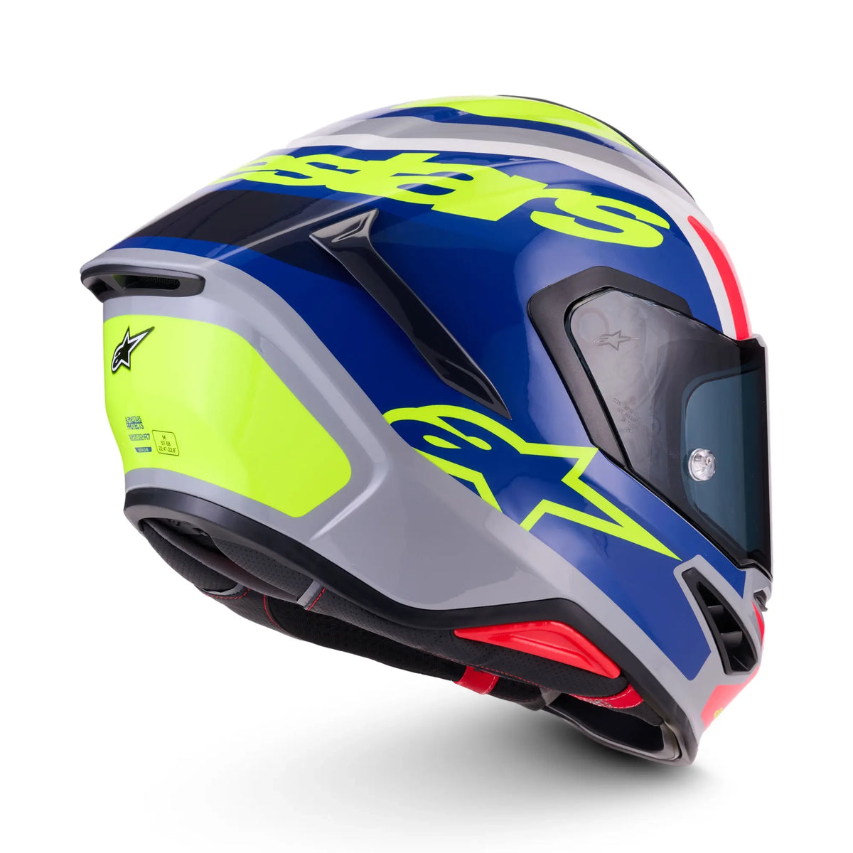 Alpinestars Supertech S-R7 Lumen Hemet Silver Black Pink Yellow Fluo Glossy 2
