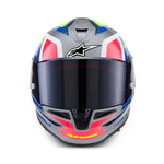 Alpinestars Supertech S-R7 Lumen Helmet Silver Black Pink Yellow Fluo Glossy 3