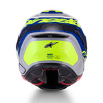 Alpinestars Supertech S-R7 Lumen Helmet Silver Black Pink Yellow Fluo Glossy 6
