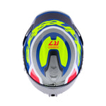 Alpinestars Supertech S-R7 Lumen Helmet Silver Black Pink Yellow Fluo Glossy 7
