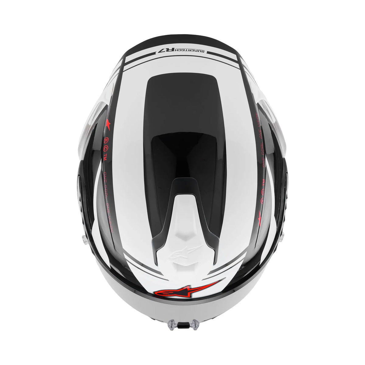 Alpinestars Supertech S-R7 A-Core Helmet Black White Red Glossy 7