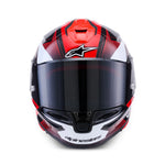 Alpinestars Supertech S-R7 Kinetis Helmet Black Red White Glossy 4